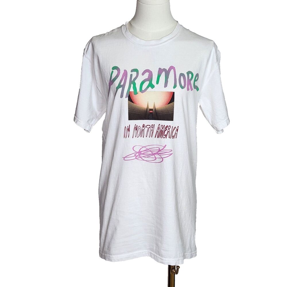 Paramore 2023 Tour Shirt In North America Concert Band Merch White S Emo Revival